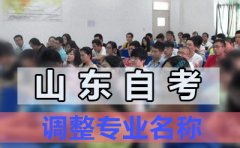 山东省自学考试调整后的专业名称和代码是什么